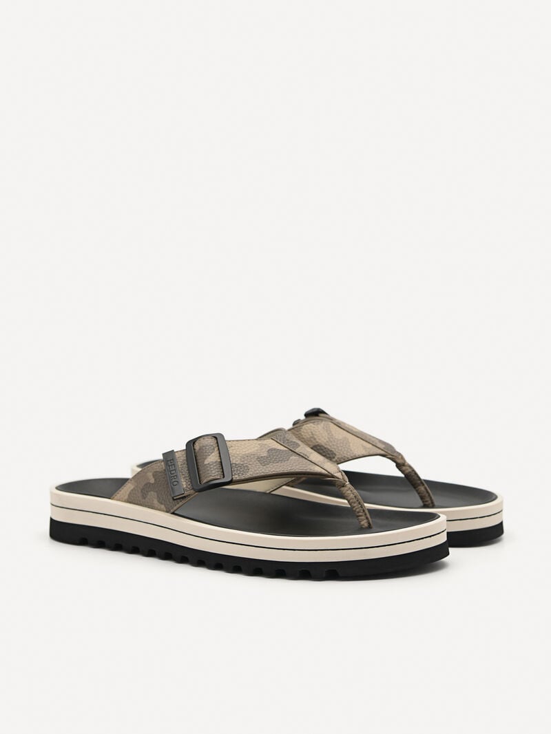 Pedro George Thong Men Sandals Taupe | Q9Q-1839