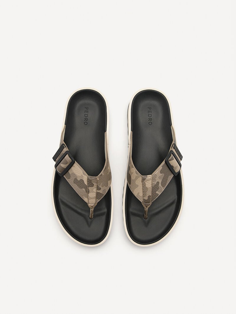 Pedro George Thong Men Sandals Taupe | Q9Q-1839