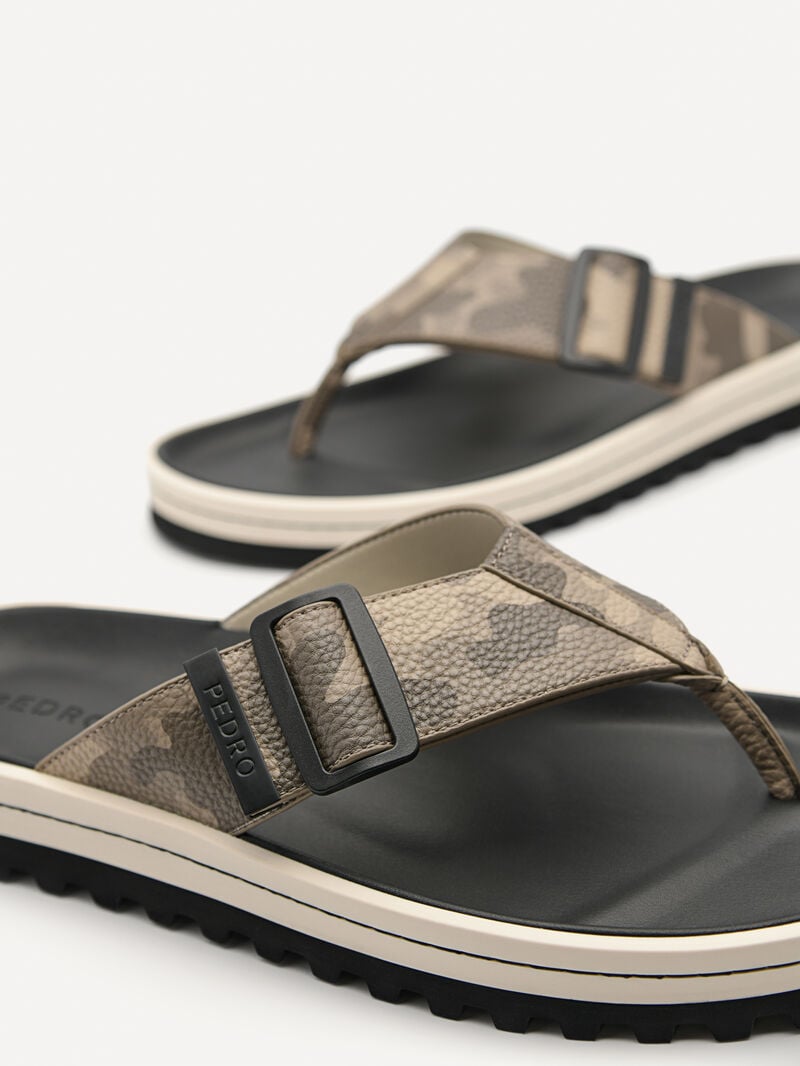 Pedro George Thong Men Sandals Taupe | Q9Q-1839