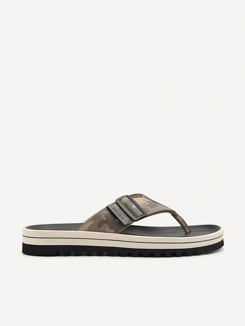 Pedro George Thong Men Sandals Taupe | Q9Q-1839