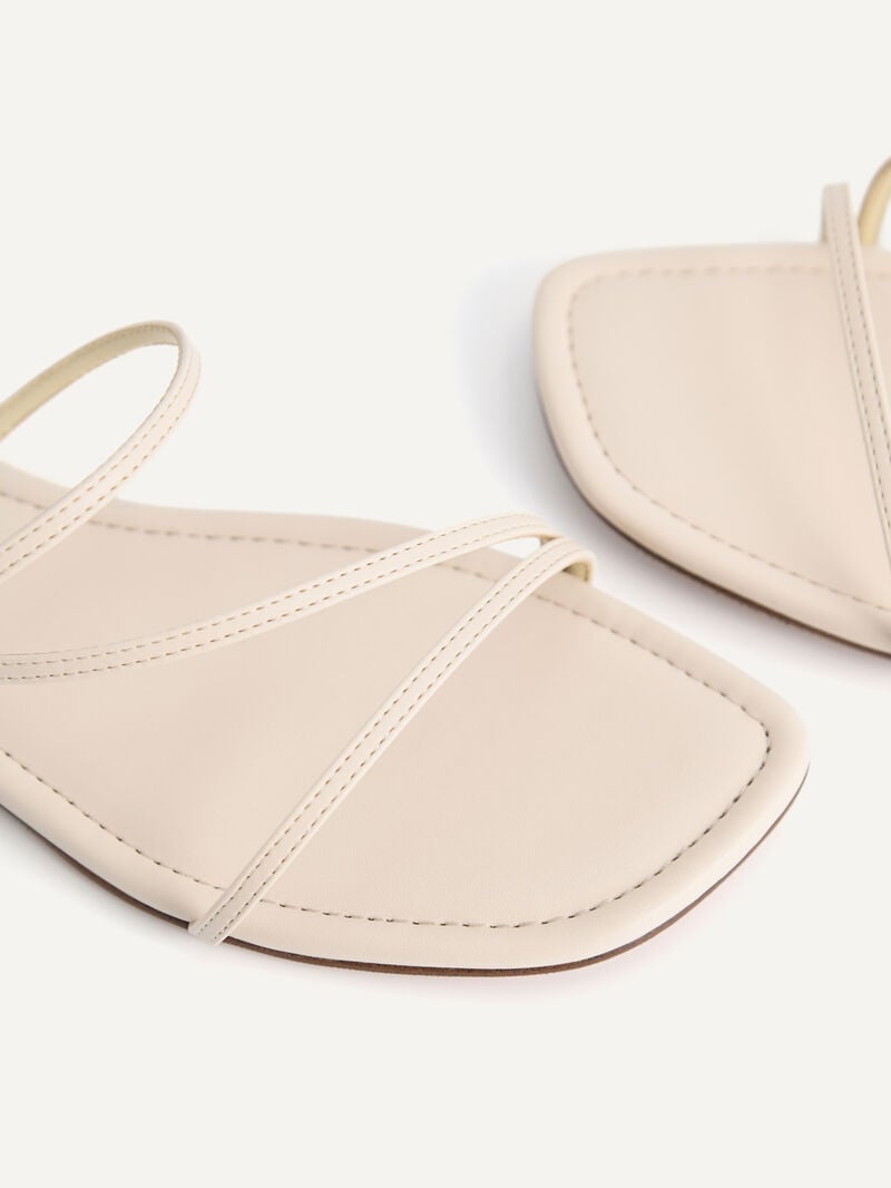 Pedro Gwyneth Strappy Women Flats Beige | Q9Q-2573