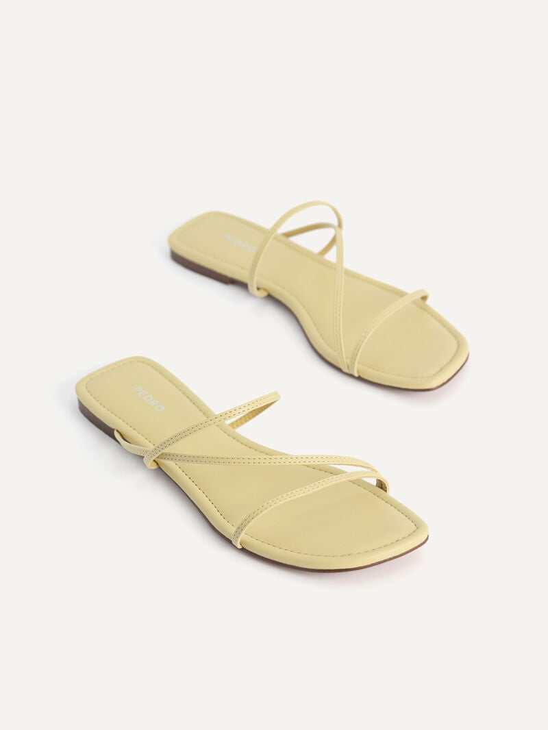 Pedro Gwyneth Strappy Women Flats Light Green | Q9Q-2575