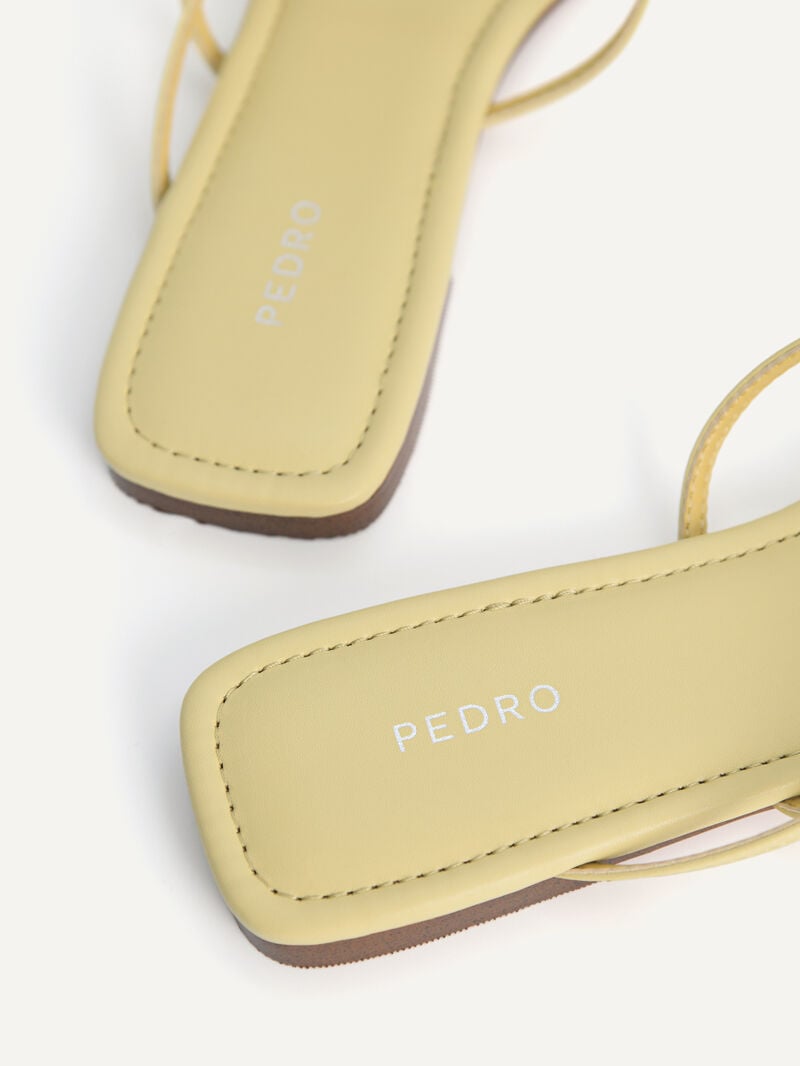 Pedro Gwyneth Strappy Women Flats Light Green | Q9Q-2575