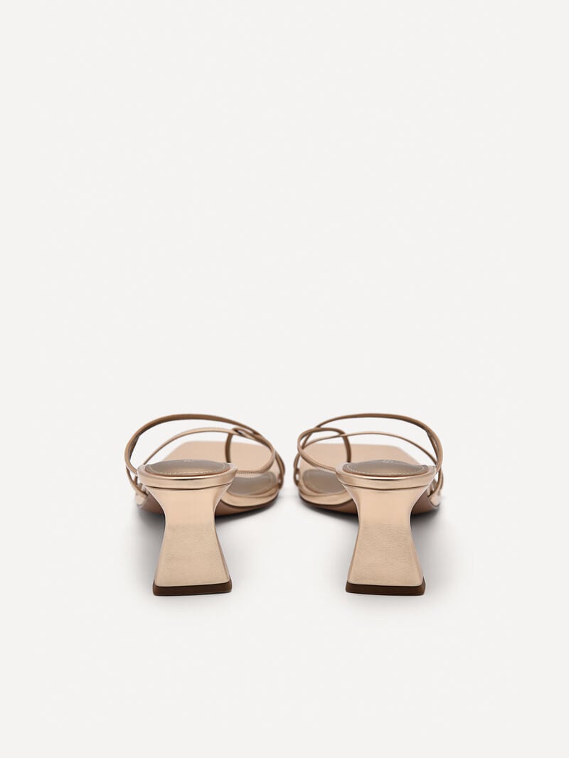 Pedro Gwyneth Women Heel Sandals Gold | Q9Q-2571