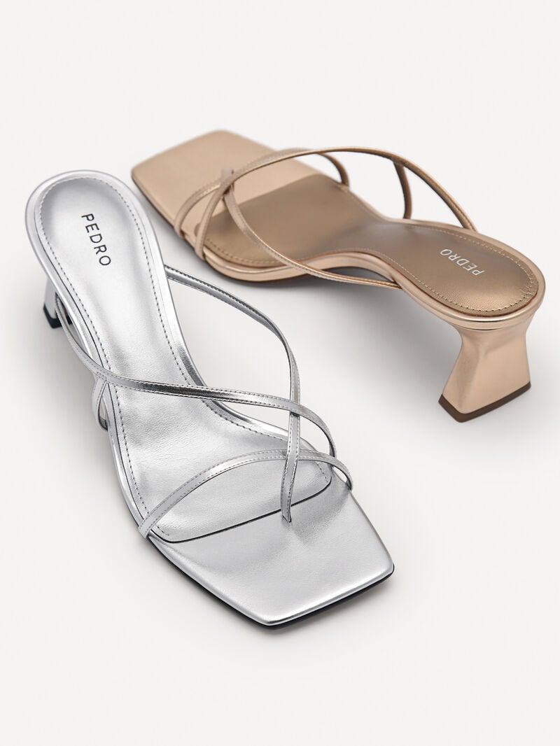 Pedro Gwyneth Women Heel Sandals Gold | Q9Q-2571