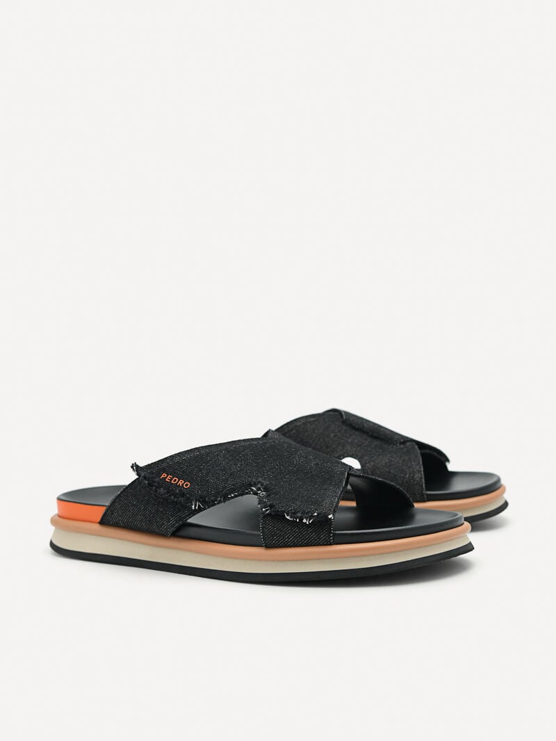 Pedro Harlin Slide Men Sandals Black | Q9Q-1825