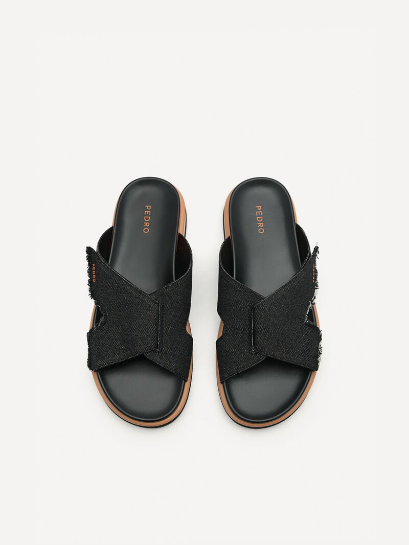 Pedro Harlin Slide Men Sandals Black | Q9Q-1825