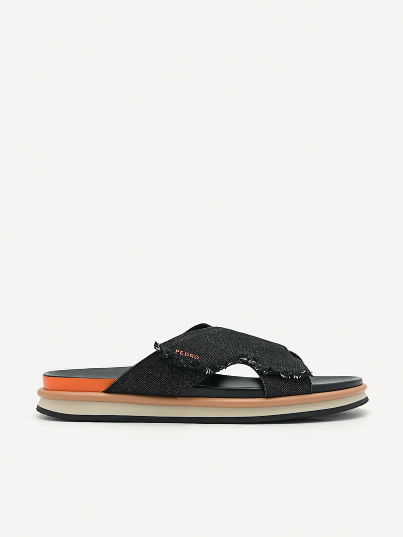 Pedro Harlin Slide Men Sandals Black | Q9Q-1825