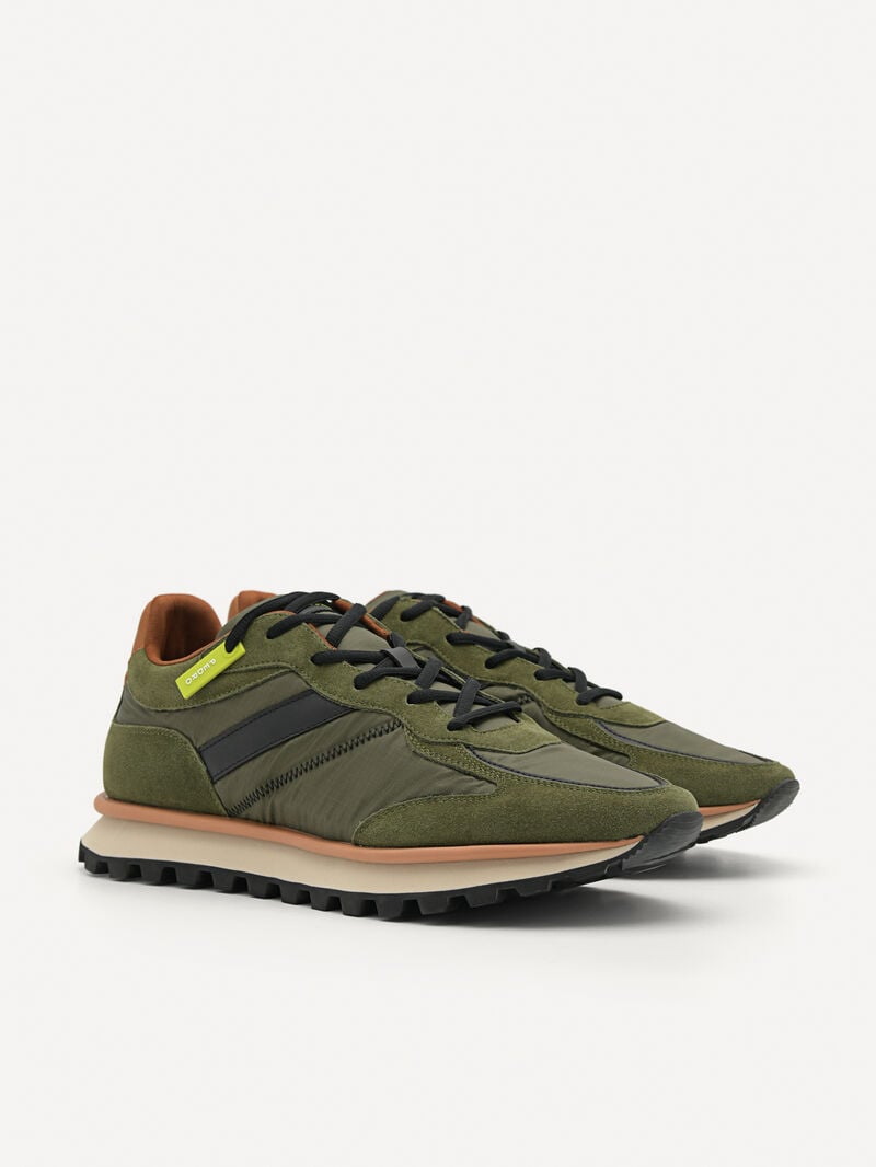 Pedro Harlin Sneakers Men Low Top Sneakers Military Green | Q9Q-1828