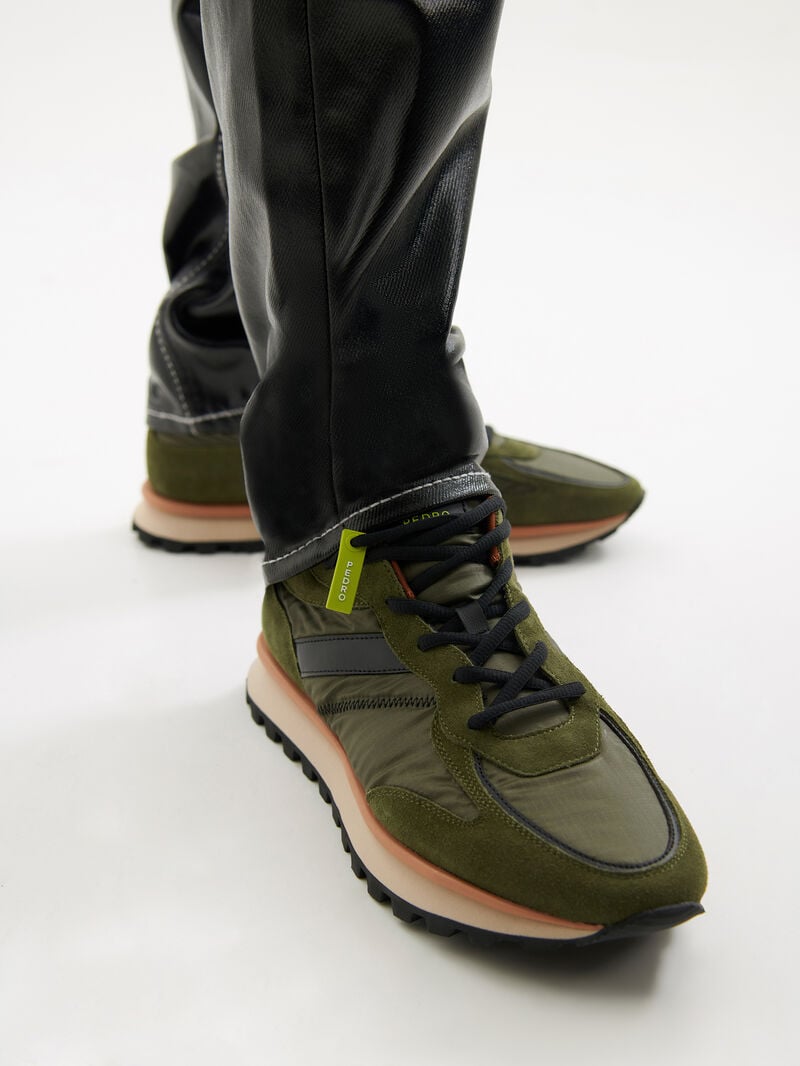 Pedro Harlin Sneakers Men Low Top Sneakers Military Green | Q9Q-1828