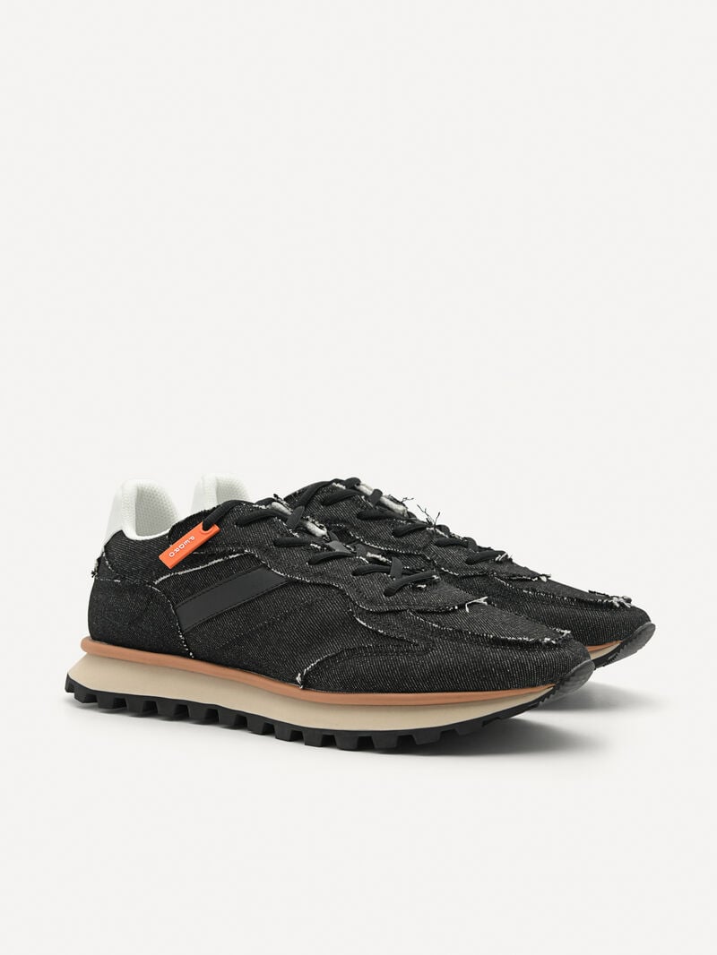 Pedro Harlin Sneakers Men Low Top Sneakers Black | Q9Q-1827