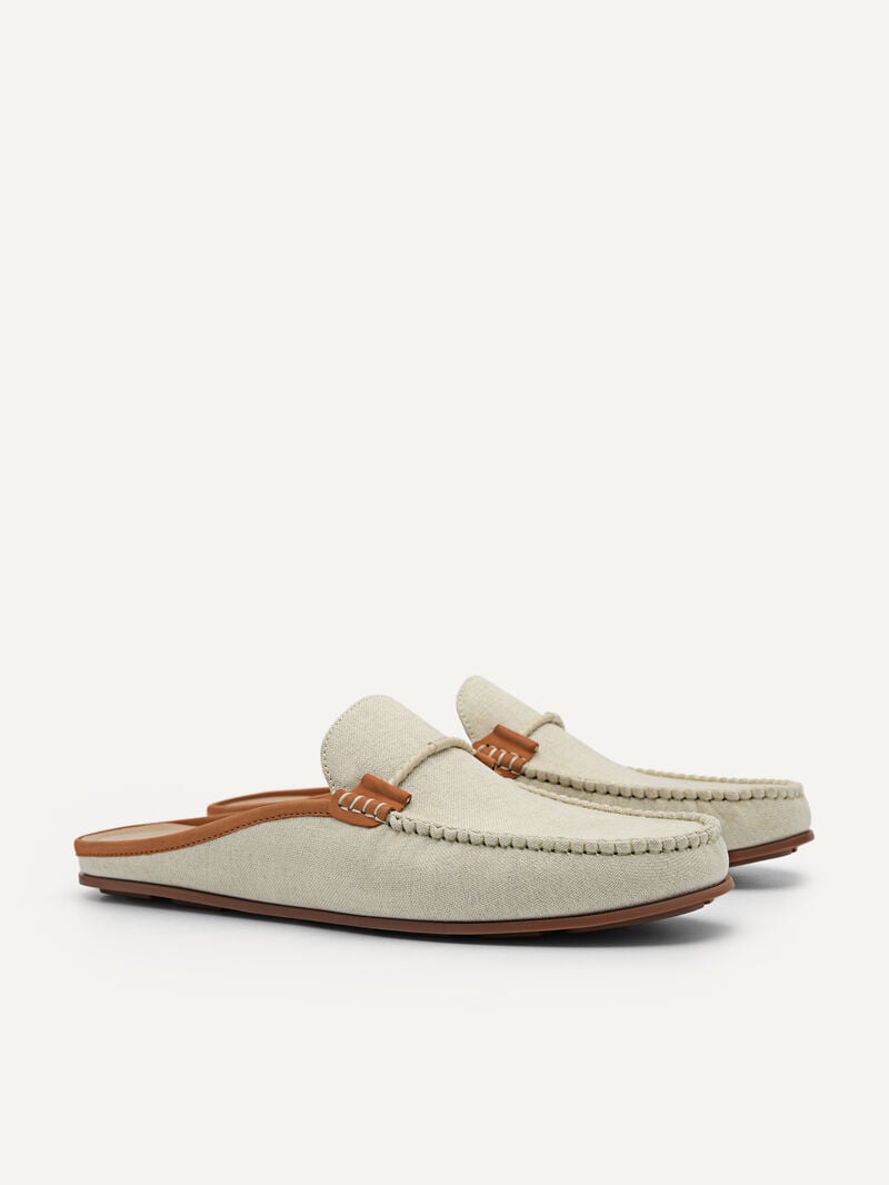 Pedro Hawser Woven Slip-On Moccasins Men Loafers Beige | Q9Q-1824