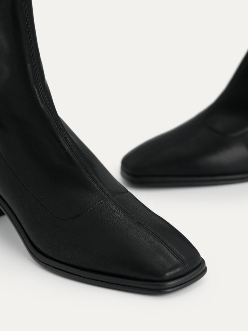 Pedro Heel Boots Women Ankle Boots Black | Q9Q-1354