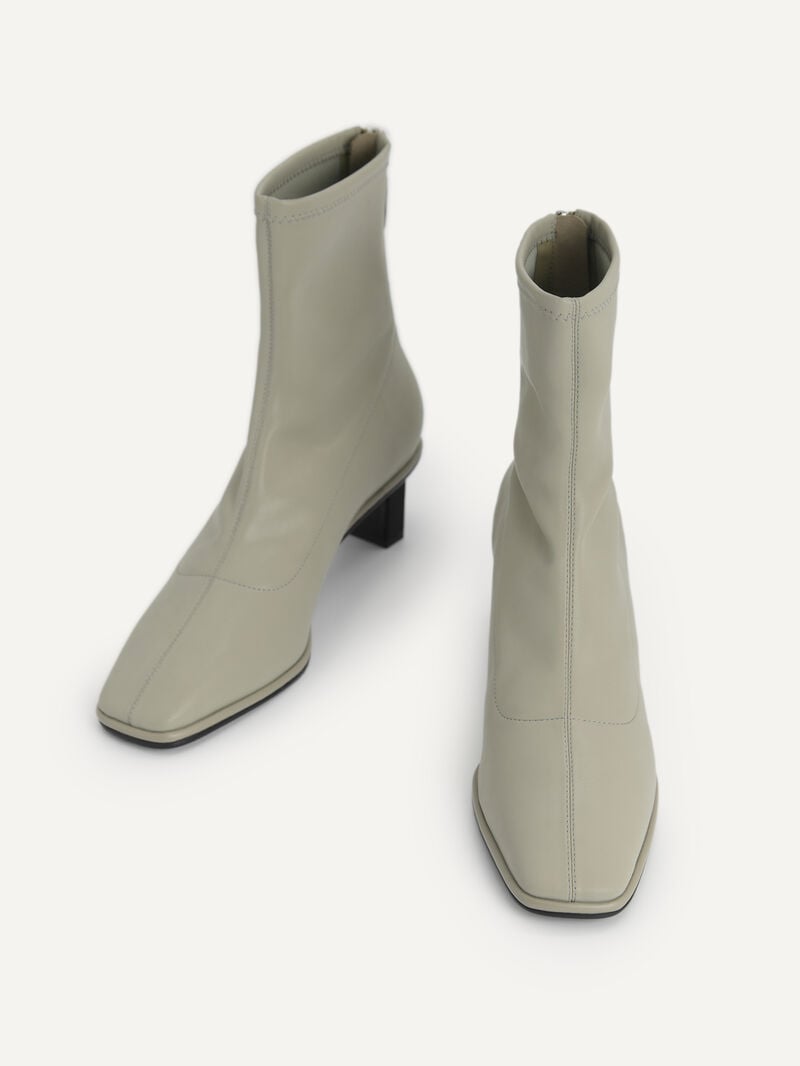 Pedro Heel Boots Women Ankle Boots Olive | Q9Q-1357