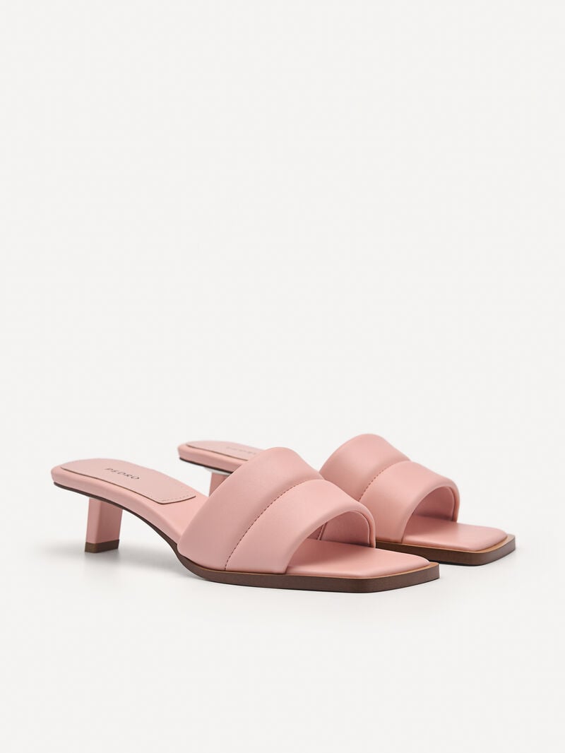 Pedro Heel Slip-On Women Heel Sandals Blush | Q9Q-1470