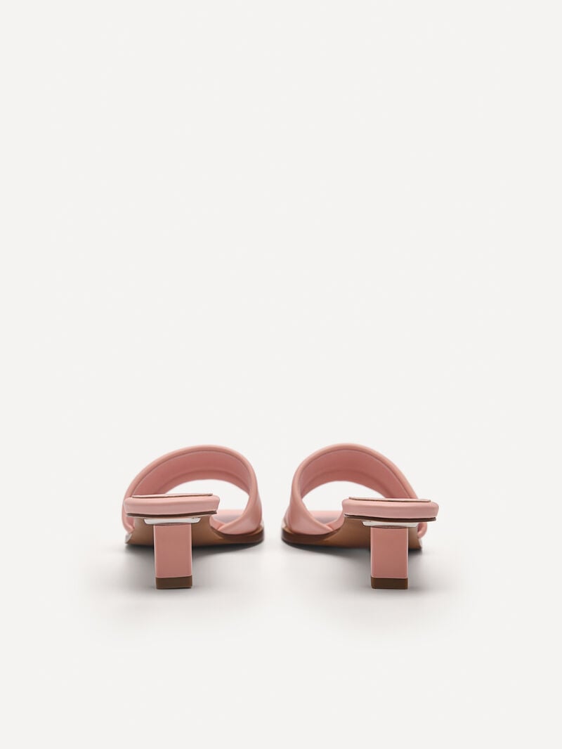 Pedro Heel Slip-On Women Heel Sandals Blush | Q9Q-1470