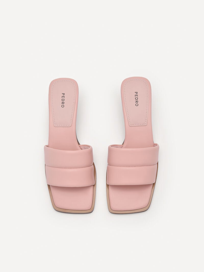 Pedro Heel Slip-On Women Heel Sandals Blush | Q9Q-1470