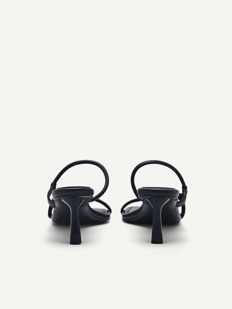 Pedro Heel Women Heel Sandals Black | Q9Q-1472