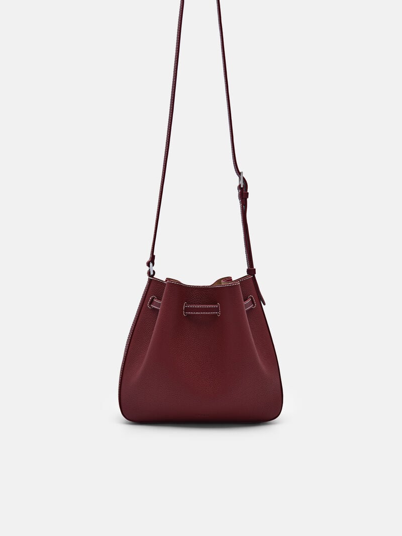 Pedro Helix Leather Bags Women Bucket Bags Brick | Q9Q-2538