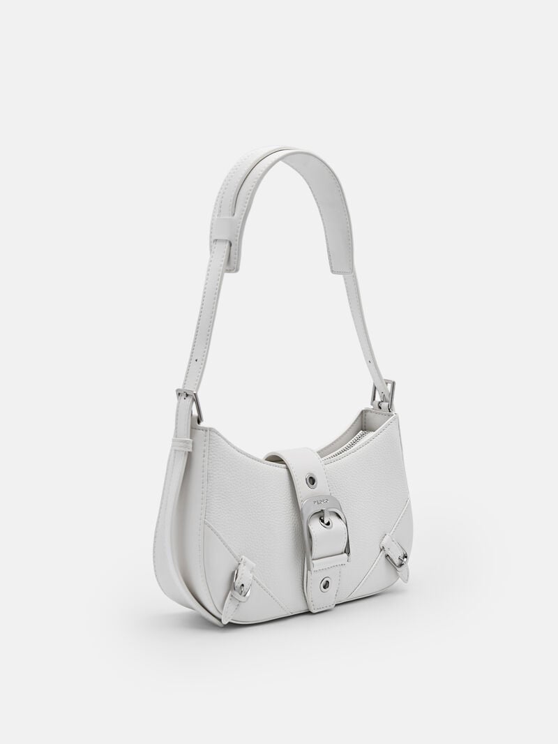 Pedro Helix Leather Bags Women Shoulder Bags White | Q9Q-2534