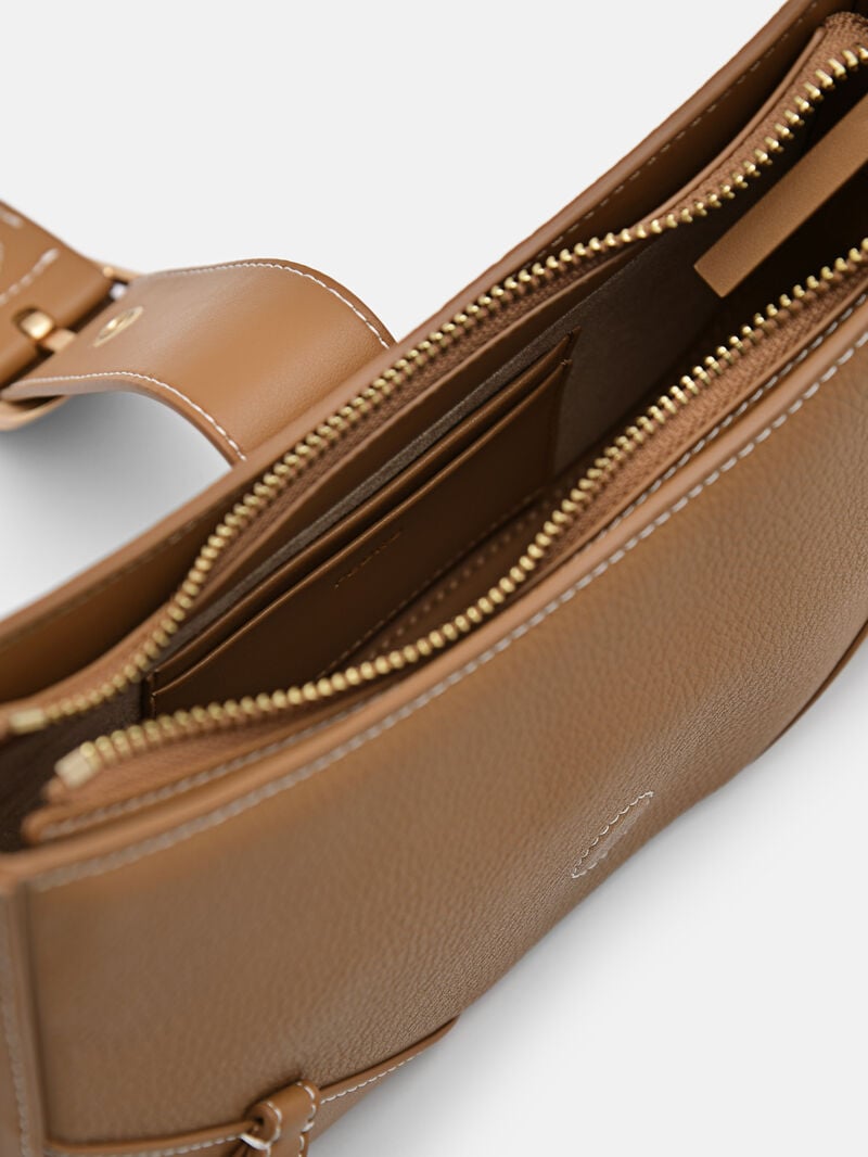 Pedro Helix Leather Bags Women Shoulder Bags Camel | Q9Q-2532