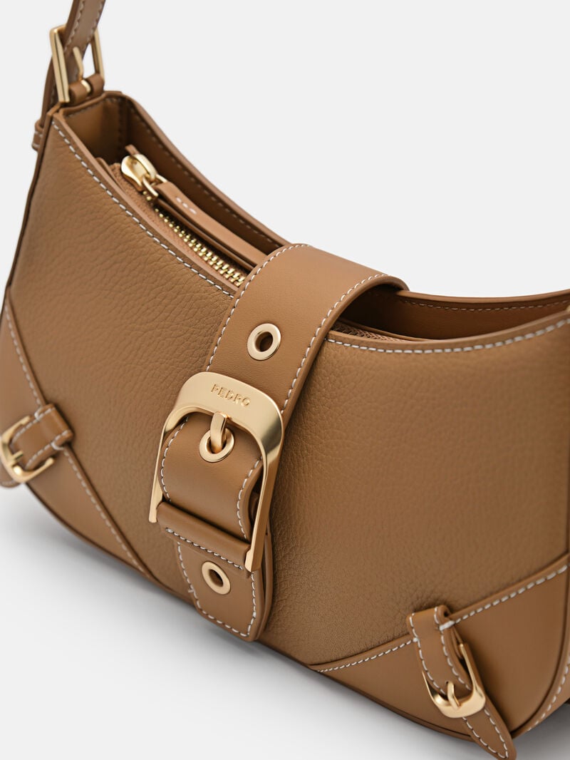 Pedro Helix Leather Bags Women Shoulder Bags Camel | Q9Q-2532