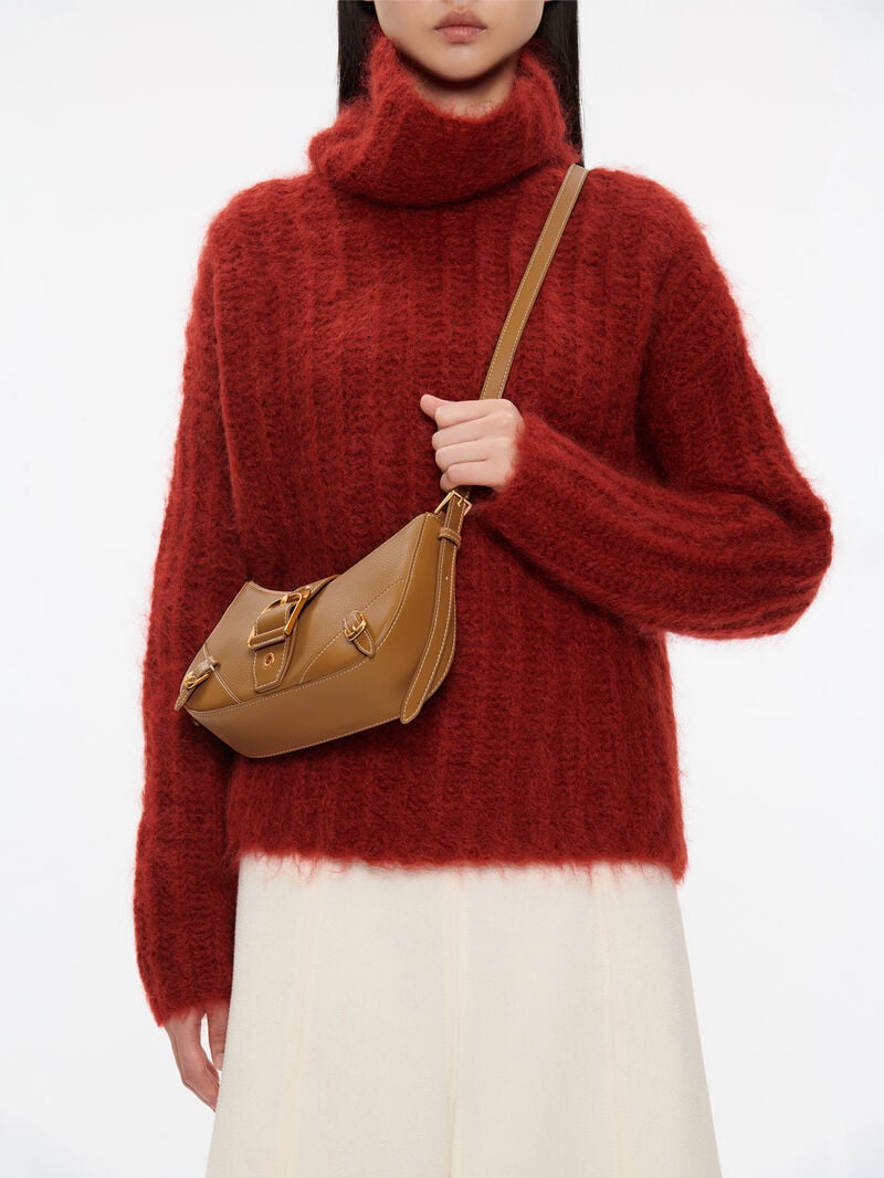 Pedro Helix Leather Bags Women Shoulder Bags Camel | Q9Q-2532