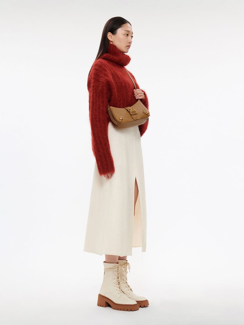 Pedro Helix Leather Bags Women Shoulder Bags Camel | Q9Q-2532