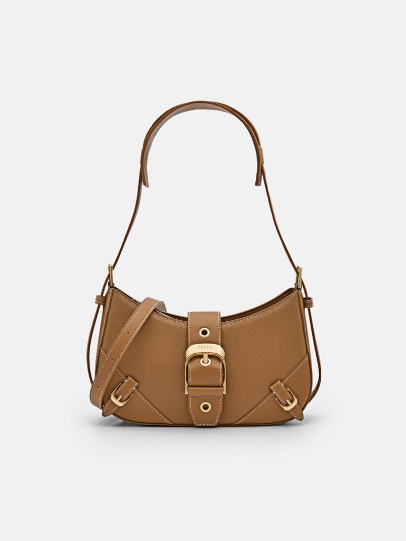 Pedro Helix Leather Bags Women Shoulder Bags Camel | Q9Q-2532