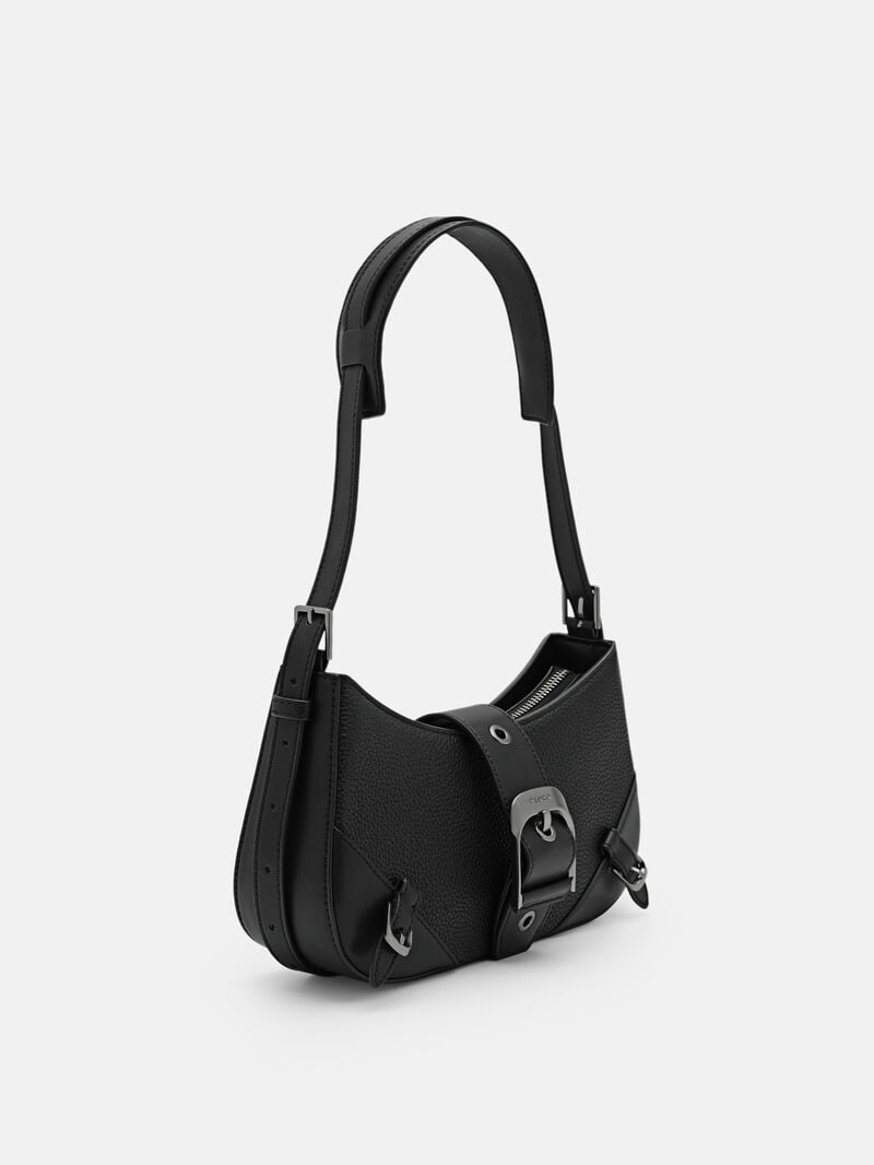 Pedro Helix Leather Bags Women Shoulder Bags Black | Q9Q-2531