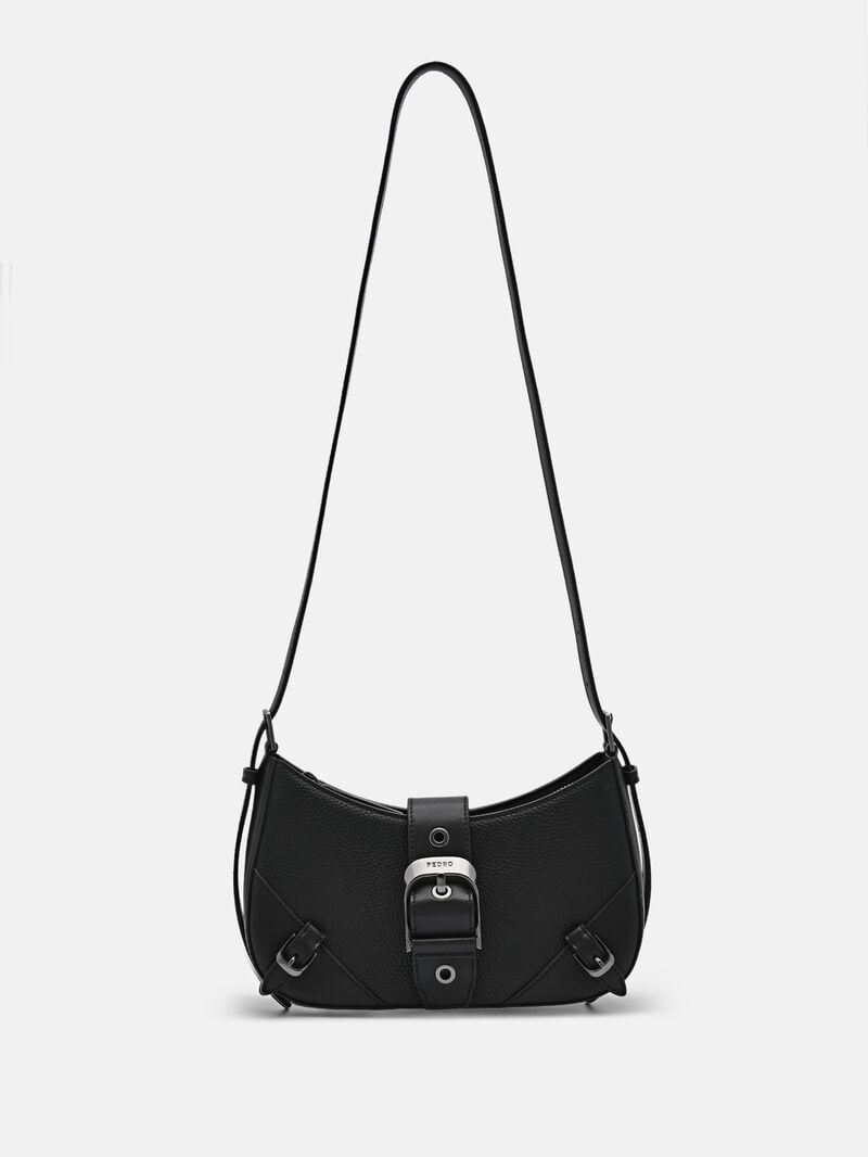 Pedro Helix Leather Bags Women Shoulder Bags Black | Q9Q-2531