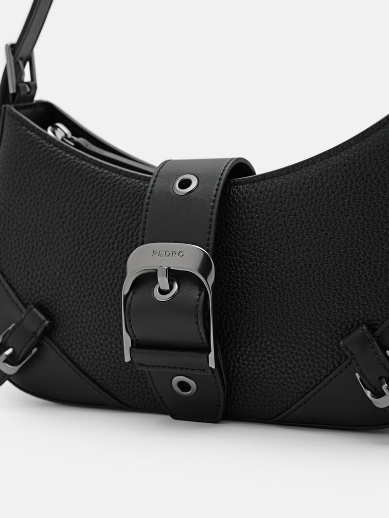 Pedro Helix Leather Bags Women Shoulder Bags Black | Q9Q-2531