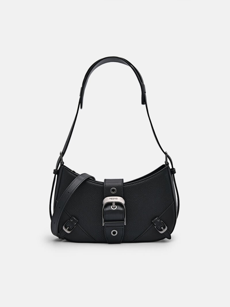 Pedro Helix Leather Bags Women Shoulder Bags Black | Q9Q-2531