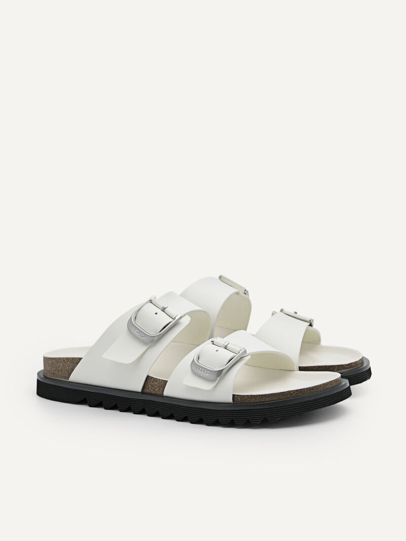 Pedro Helix Slide Men Sandals White | Q9Q-2549