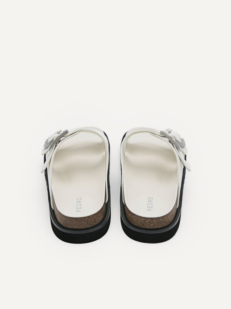Pedro Helix Slide Men Sandals White | Q9Q-2549