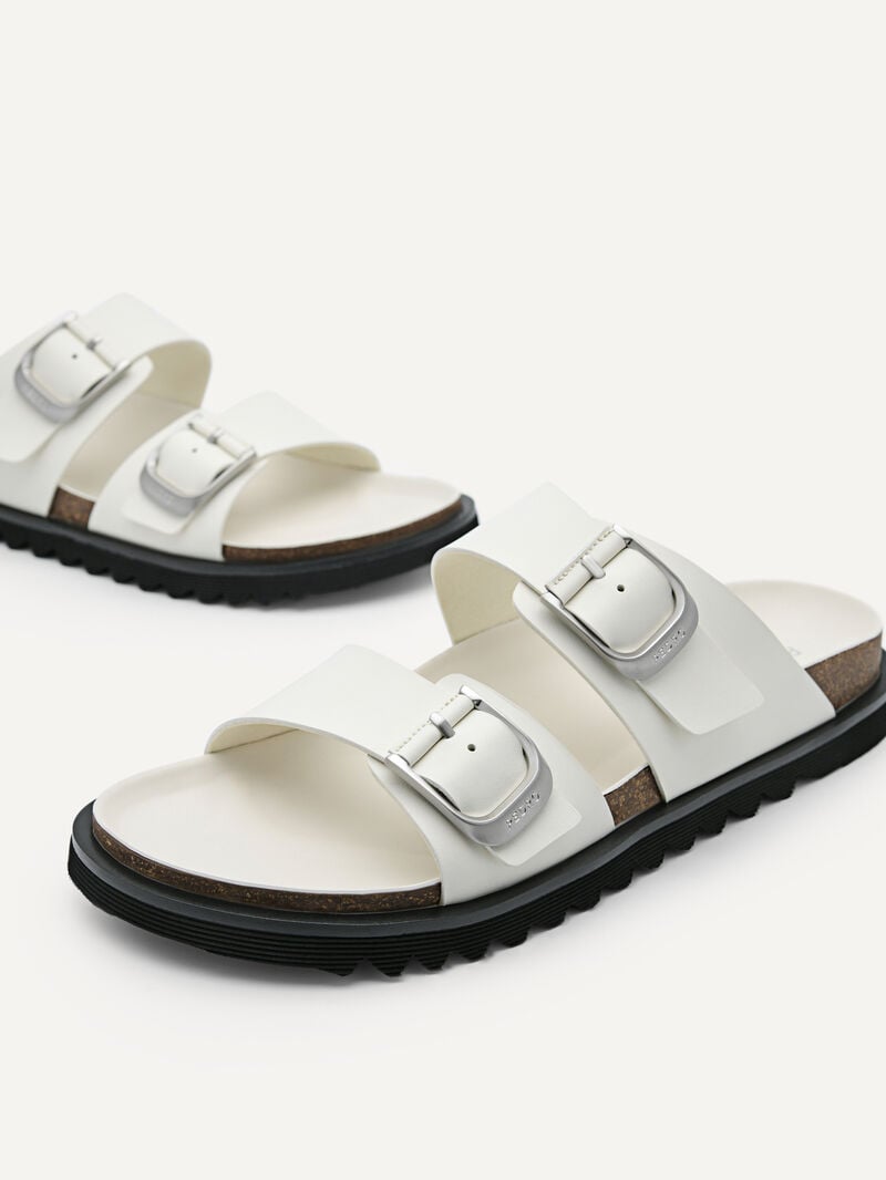 Pedro Helix Slide Men Sandals White | Q9Q-2549