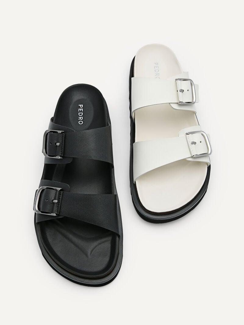 Pedro Helix Slide Men Sandals White | Q9Q-2549