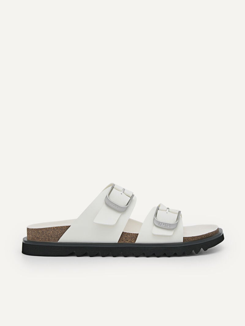 Pedro Helix Slide Men Sandals White | Q9Q-2549