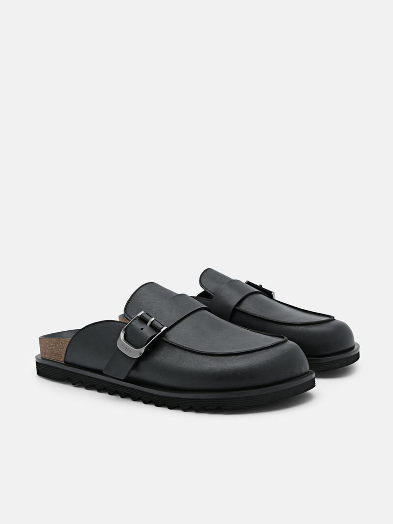 Pedro Helix Slip-On Men Sandals Black | Q9Q-2544