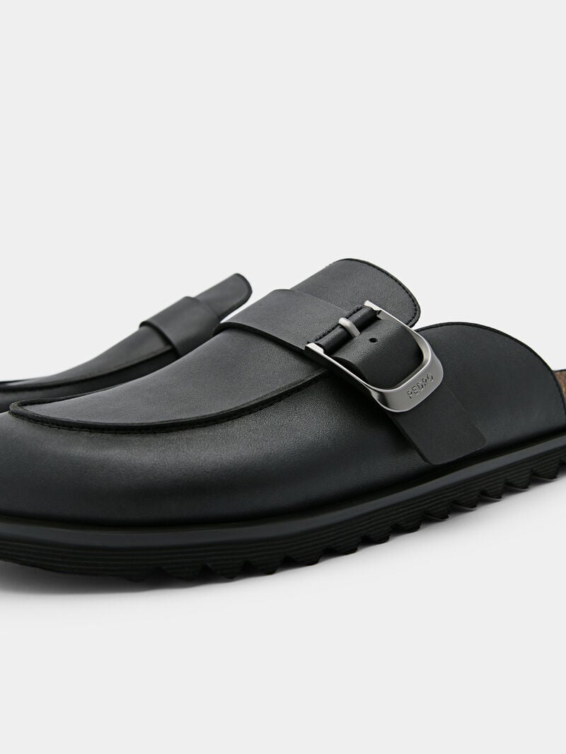 Pedro Helix Slip-On Men Sandals Black | Q9Q-2544