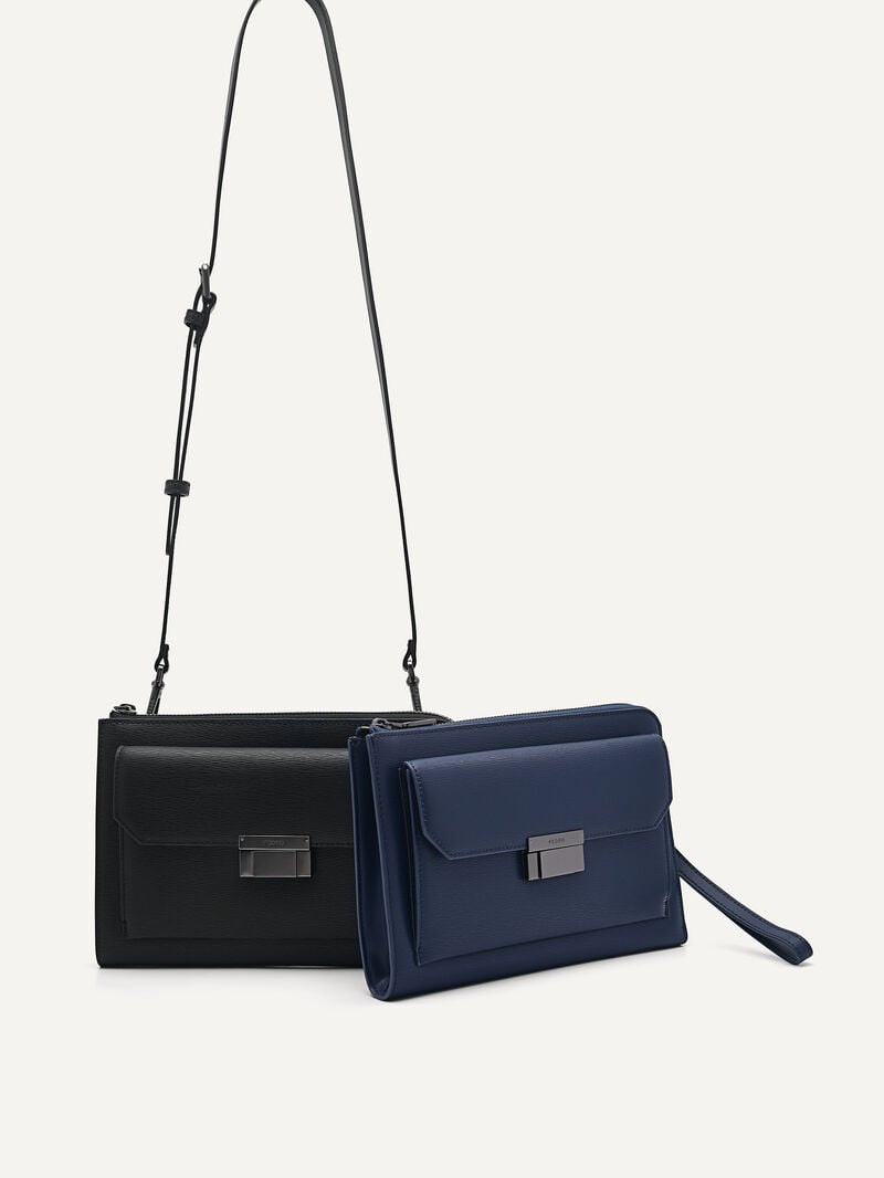 Pedro Henry Leather Bags Men Clutches Black | Q9Q-2522