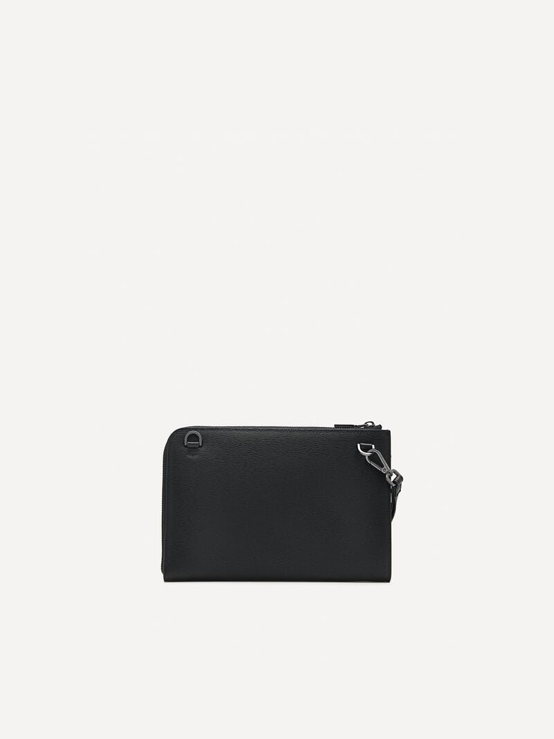 Pedro Henry Leather Clutch Bags Men Small Bags Black | Q9Q-2513