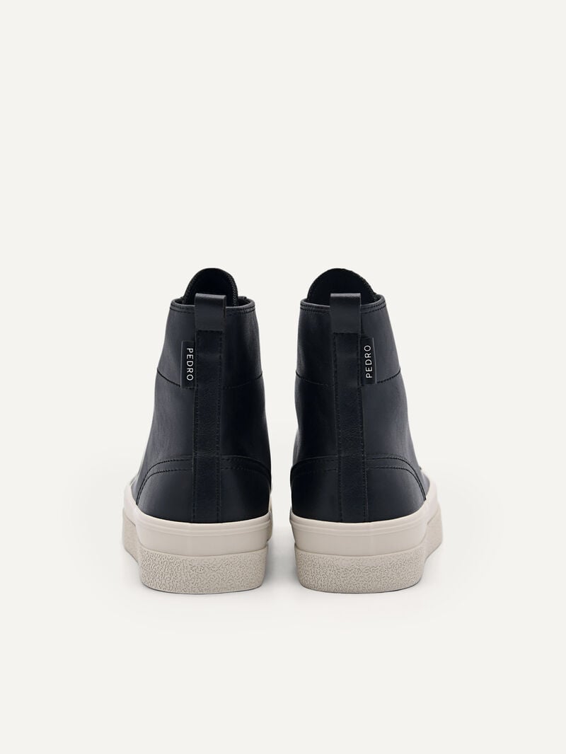Pedro High Top Women Sneakers Black | Q9Q-1817