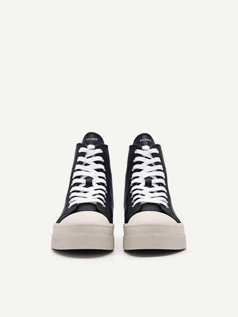 Pedro High Top Women Sneakers Black | Q9Q-1817