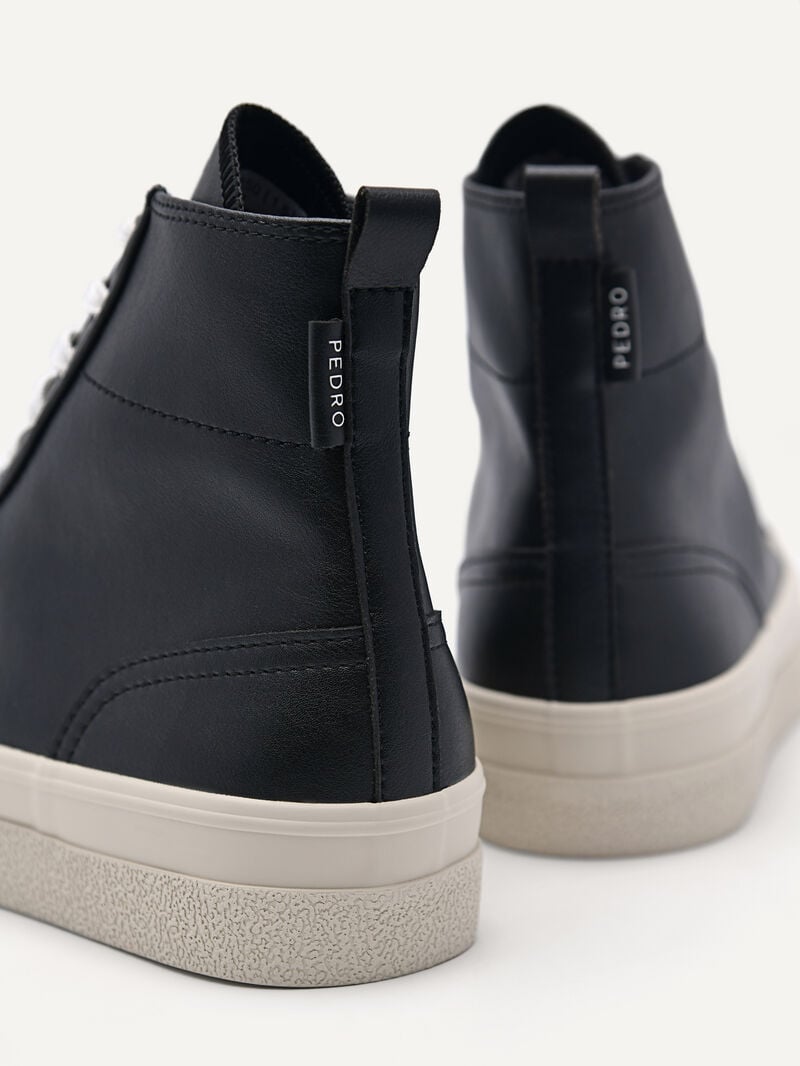 Pedro High Top Women Sneakers Black | Q9Q-1817