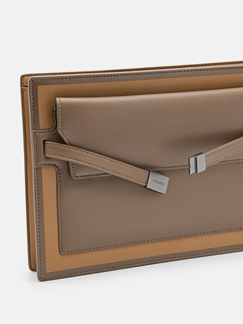 Pedro Hopper Bags Men Clutches Camel | Q9Q-1224