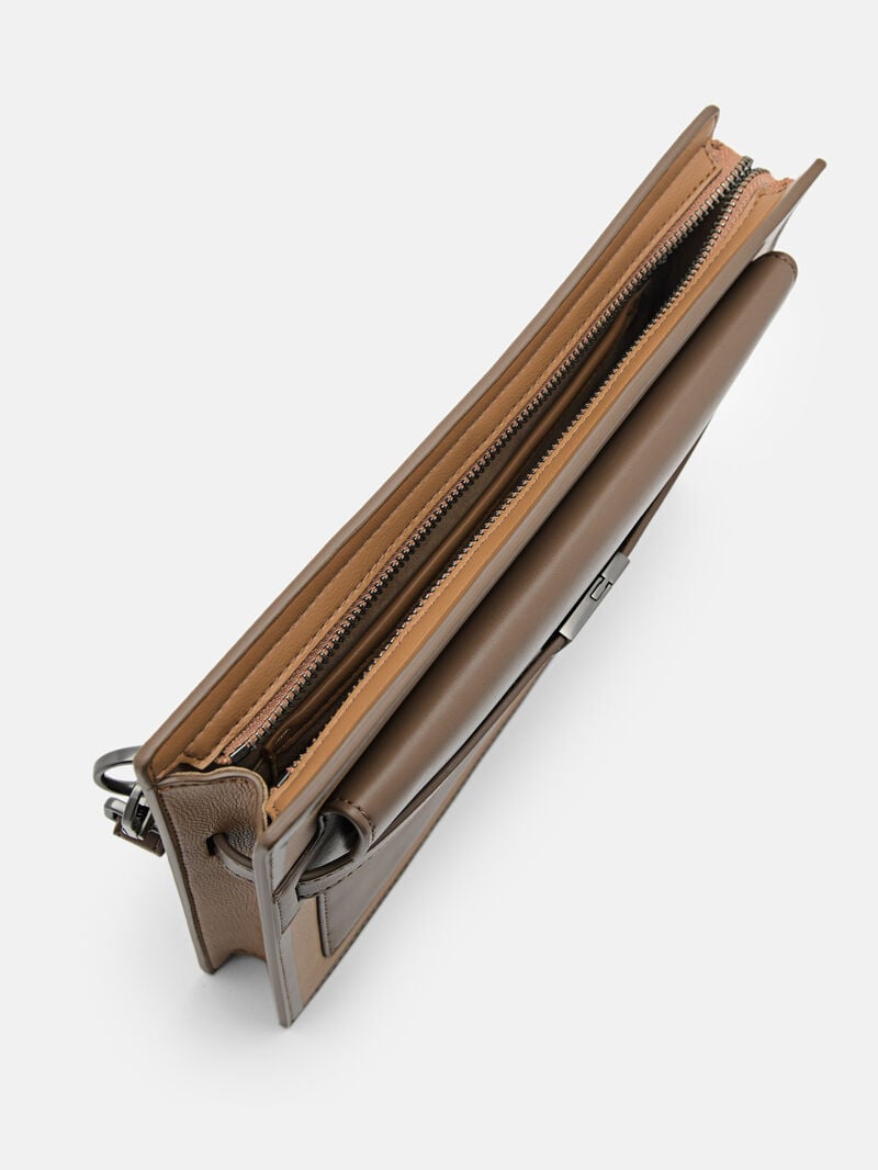 Pedro Hopper Bags Men Clutches Camel | Q9Q-1224
