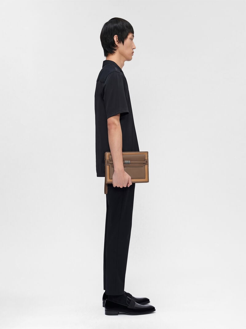 Pedro Hopper Bags Men Clutches Camel | Q9Q-1224