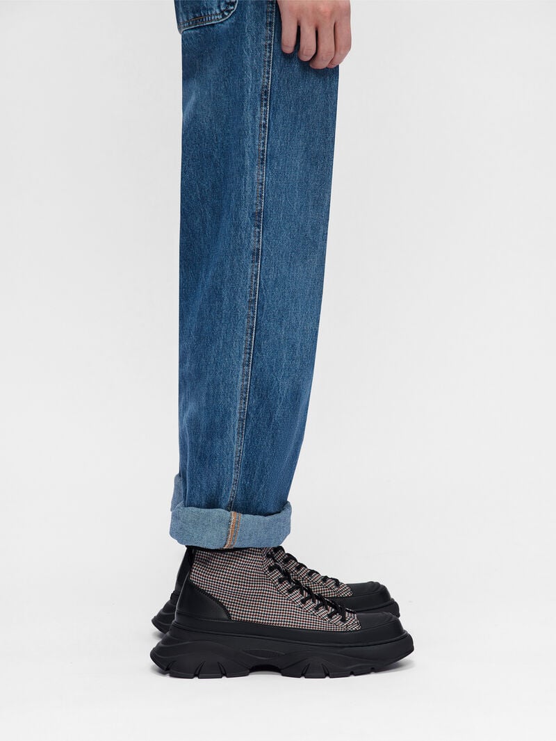 Pedro Hybrix Lace-Up Boots Sneakers Men High Top Sneakers Multi | Q9Q-2489