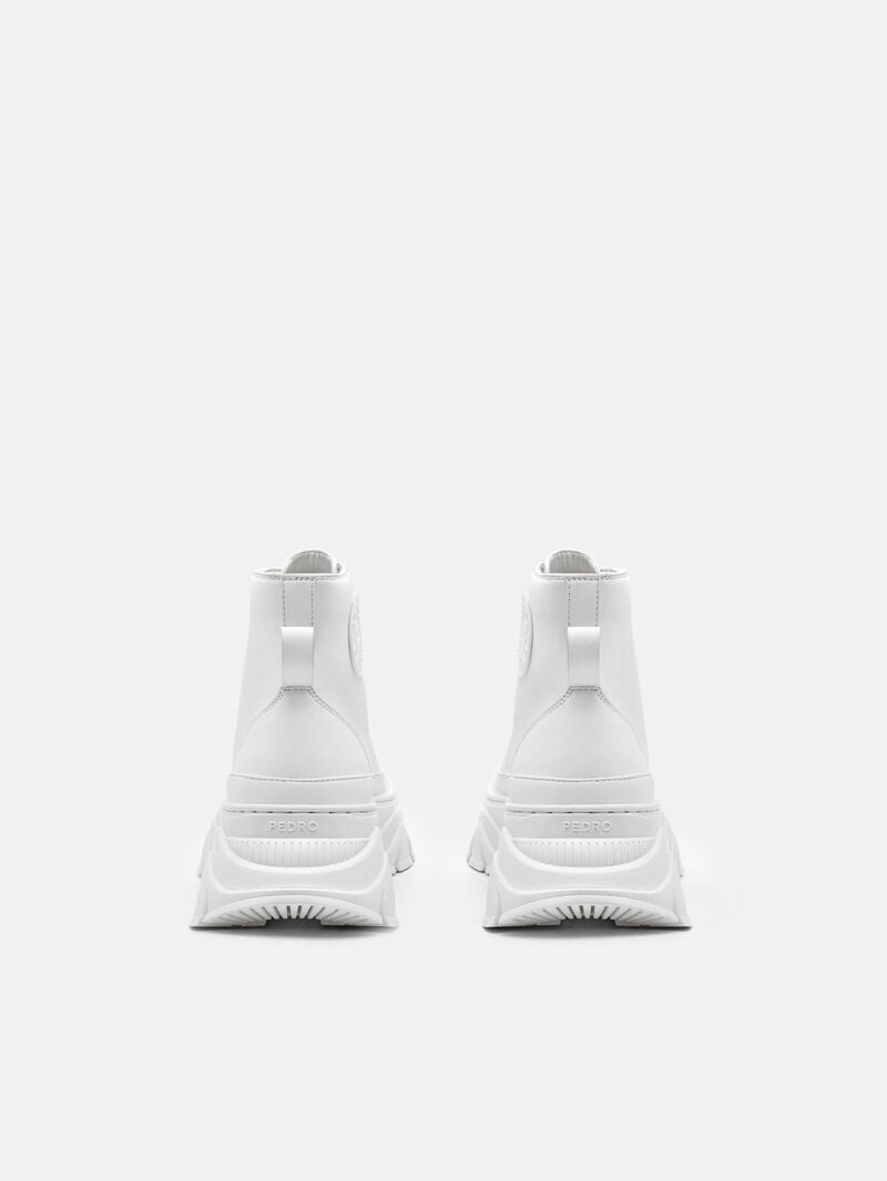 Pedro Hybrix Lace-Up Boots Women Sneakers White | Q9Q-2486